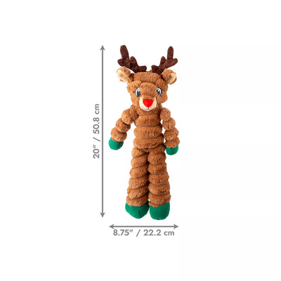 KONG Shakers Crumples Reindeer xlarge Holiday Dog Toy (NEW)