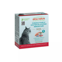 Almo Nature HQS Immune Support Cat Food - Chicken Recipe With Blueberry In Gravy 6x50g