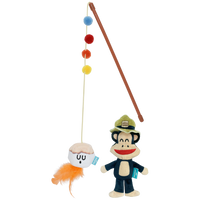 Multipet™ Paul Frank® Marshmallow Wand Cat Toy (2 Pack)