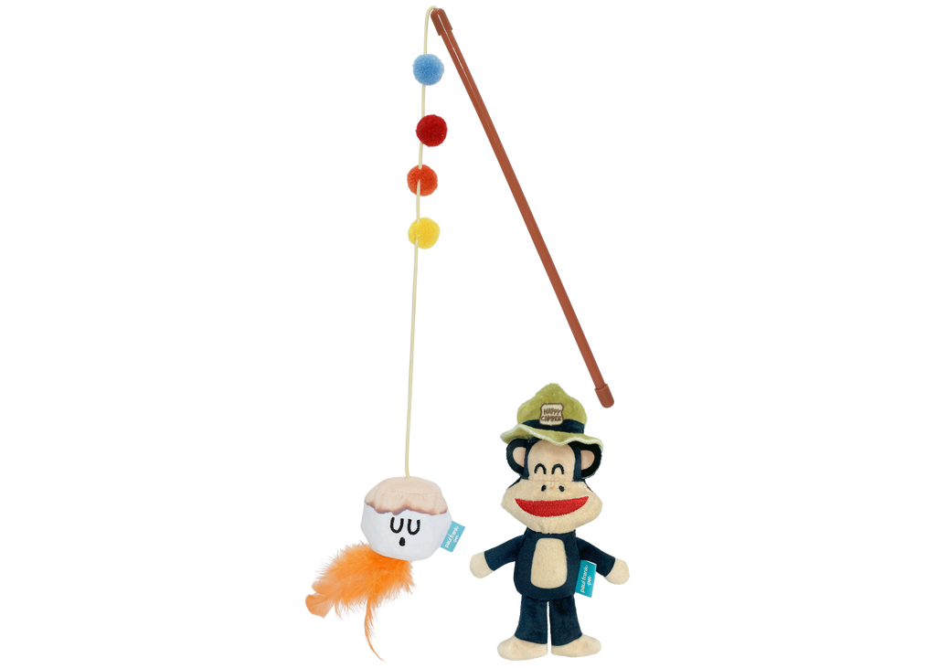 Multipet™ Paul Frank® Marshmallow Wand Cat Toy (2 Pack)