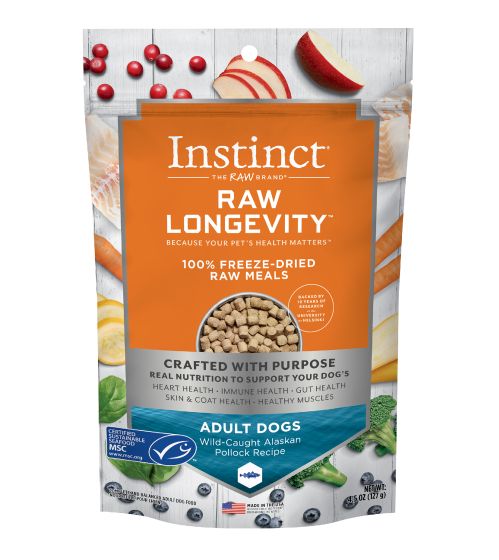 Instinct Longevity Freeze Dried Raw Meals Pollock Dog (NEW)