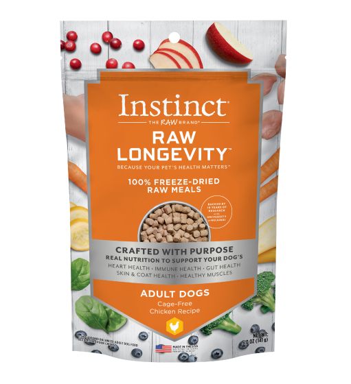 Instinct Longevity Freeze Dried Raw Meals Adult Chicken Dog (NEW)