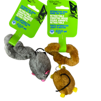 Riley & Rex Door Knob Toy Retractable Vibrating Mouse (NEW)