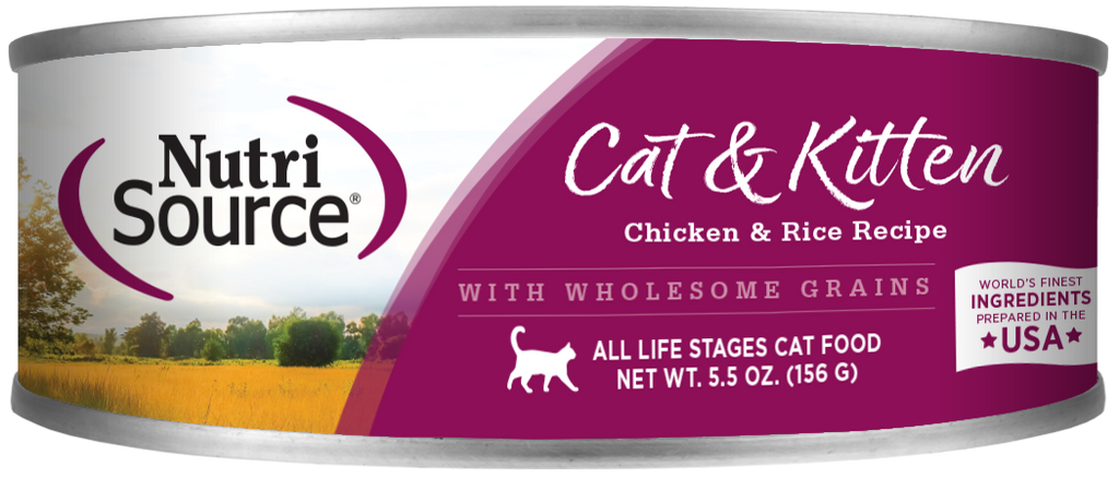 NutriSource® Chicken & Rice Formula Wet Cat Food 5.5 oz SALE