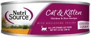 NutriSource® Chicken & Rice Formula Wet Cat Food 5.5 oz SALE