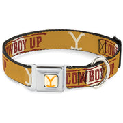 Buckle Dog Collar - Paramount Licensed Yellowstone "Cowboy Up" (NEW)