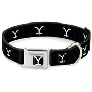Buckle Dog Collar - Paramount Licensed Yellowstone "Y Logo" (NEW)