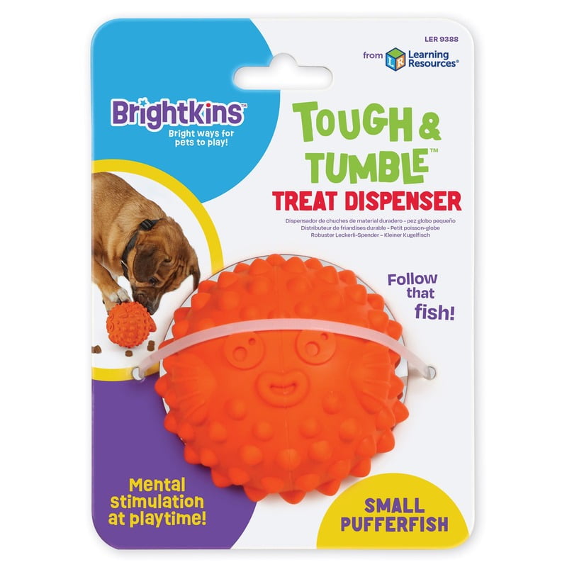 Brightkins Treat Dispenser - Tough & Tumble Pufferfish