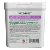 Vets Best, Ear Relief Finger Wipes For Dogs 50ct