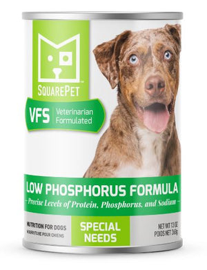 Square Pet VFS Cans Canine Low Phosphorus Formula 13oz NEW Natural Pet Foods