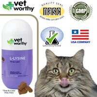 Vet Worthy - L-Lysine soft chews 60 ct