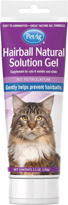 PetAg® Hairball Natural Solution Gel Supplement for Cats 3.5 oz