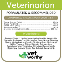 Vet Worthy - L-Lysine soft chews 60 ct