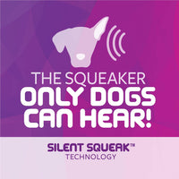 goDog® Silent Squeak™ Flips Duck Bear Small Dog Toy