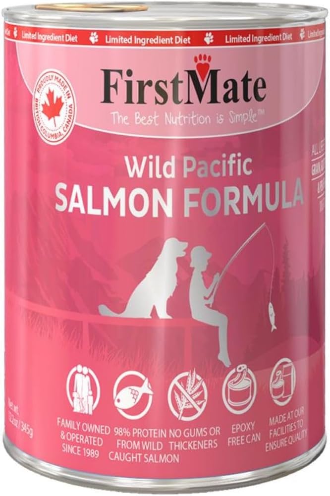 FirstMate Grain Free LID Salmon Dog Can 345g