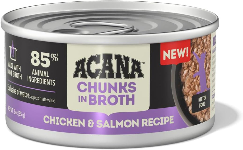 Acana Chunks in Broth Chicken & Salmon Recipe 5.5 oz (NEW)