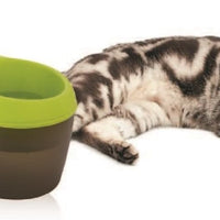 H2O drinking fountain for cat (2 liters) black and green