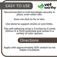 Vet Worthy Pet Adhering Wrap 2" x 5 yards