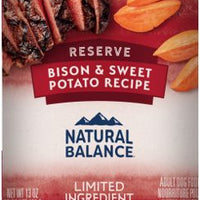 Natural Balance Lid Grain Free Bison And Sweet Potato Dog 13oz