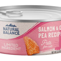 Natural Balance Lid Grain Free Salmon And Green Pea Cat 5.5 oz SALE