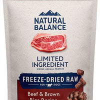 Natural Balance Lid Freeze Dried Beef And Brown Rice Dog SALE