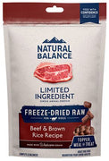 Natural Balance Lid Freeze Dried Beef And Brown Rice Dog SALE