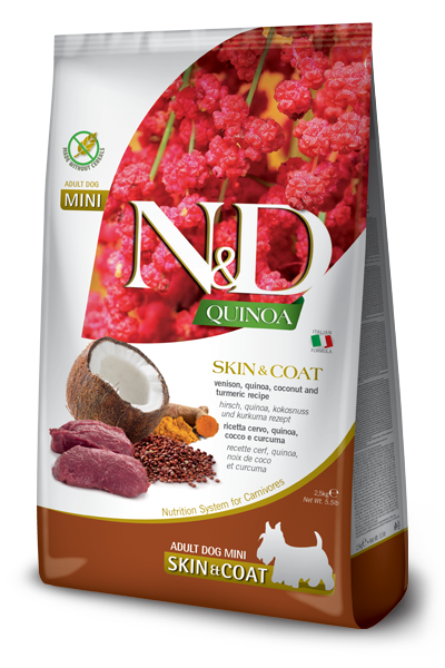 Farmina Venison & Quinoa Skin & Coat Mini Dry Dog Foods 5.5 lbs