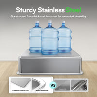 ALL FOR PAWS Go Fresh Enclosed Stainless Steel Litter Box - Grey