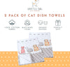 Spotted Dog Tea Towel - Happy Cats Set of 2 SALE