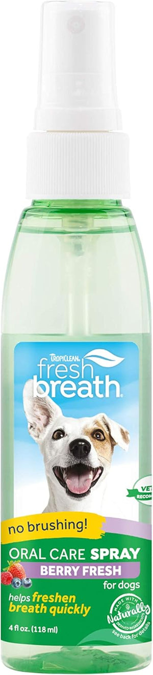 Tropiclean Fresh Breath Oral Care Spray Berry Fresh