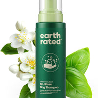 earth rated® White Tea & Basil No-Rinse Dog Shampoo 7oz