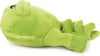 goDog® Action Plush™ Green Frog with Chew Guard Technology™ Animated Squeaker Dog Toy