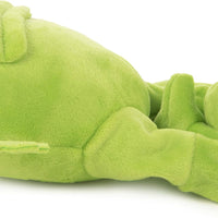 goDog® Action Plush™ Green Frog with Chew Guard Technology™ Animated Squeaker Dog Toy