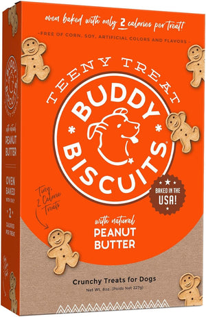 Buddy Biscuits® Teeny Treat with Natural Peanut Butter Crunchy Dog Treat 8 oz SALE