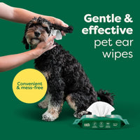 earth rated® Oatmeal Scent Dog Ear Wipes, Ear Cleansing Wipes (60ct)