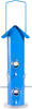 Perkys Pet Blue Metal Tube Feeder 6 Ports Bird 18in