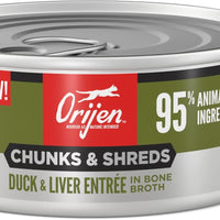 Orijen Chunks & Shreds Duck & Liver Entree 5.5 oz (NEW)