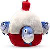Happy Tails Hide & Seek 4 Piece Plush Dog Toy Bobbin with 3 Fish