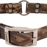 Water And Woods Waterproof Hound Dog Collar With Center Ring Shadow Grass Blades Dog 1in width