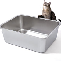 ALL FOR PAWS Go Fresh Stainless Steel Litter Pan