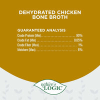 NATURE’S LOGIC – Canine/Feline Dehydrated Chicken Bone Broth – 6oz