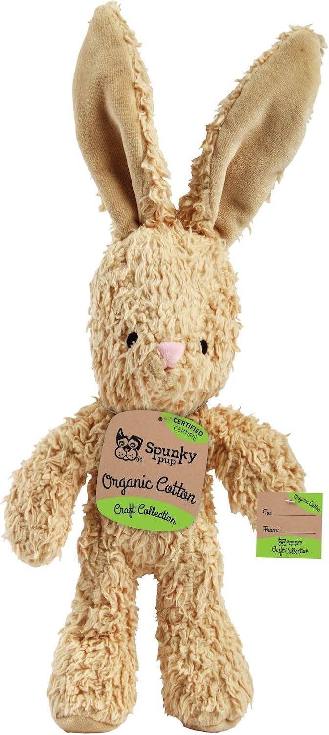 Spunky Pup® Organic Cotton Bunny Dog Toy