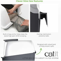 Catit Litter Box with Airsift Filter System