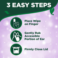 Vets Best, Ear Relief Finger Wipes For Dogs 50ct