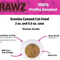 RAWZ® Gravy From Bone Broth Salmon, Beef & Coconut Oil Recipe Wet Cat Food