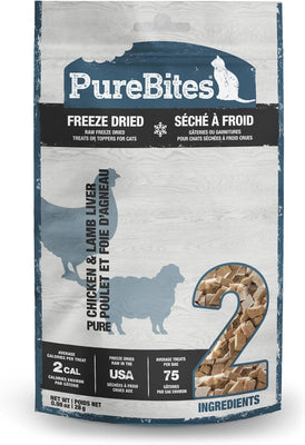 PureBites® Chicken Breast & Lamb Liver Freeze-Dried Cat Treats 28 gm