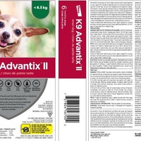 Bayer K9 Advantix II Small Dog (less than 4.5 kg)