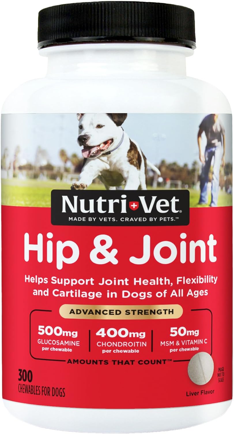 Nutri-Vet® Hip & Joint Advanced Strength Chewable Tablets (300 ct) for Dogs (Discontinued)