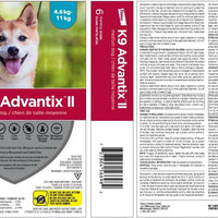 Bayer K9 Advantix II medium dog