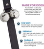 PoochieBells® The Original Dog Doorbell Solid Colors Collection Pewter Grey 25"